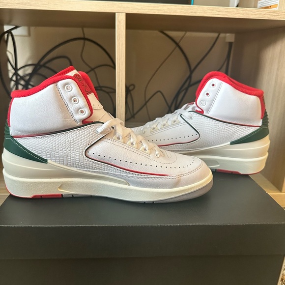 Jordan White and Red Shoes - Picture 6 of 6